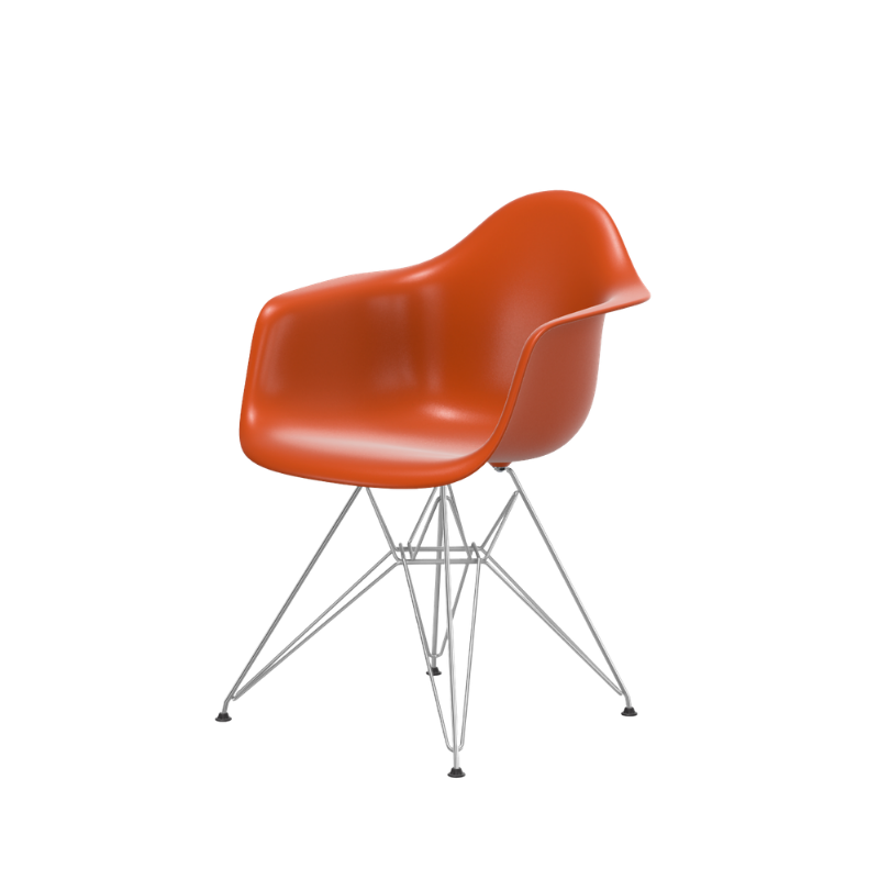 Vitra Eames Plastic Armchair RE DAR - Verchroomd Onderstel