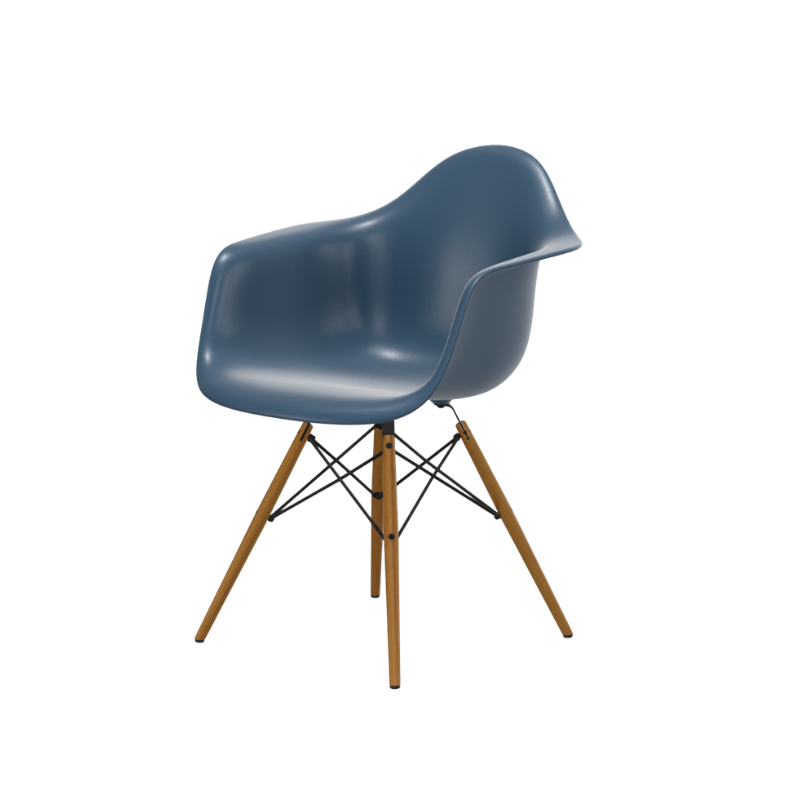 Vitra Eames Plastic Armchair RE DAW - Esdoorn Goud Onderstel