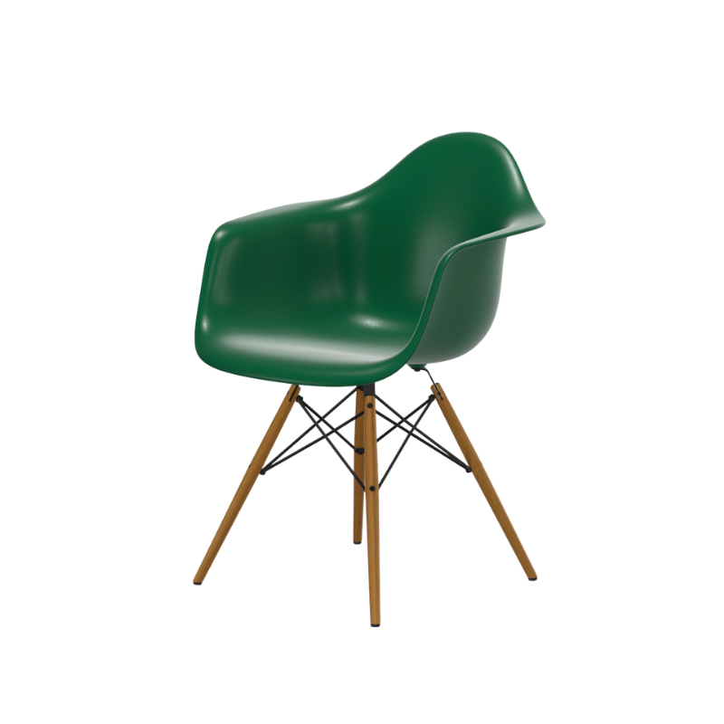 Vitra Eames Plastic Armchair RE DAW - Esdoorn Goud Onderstel
