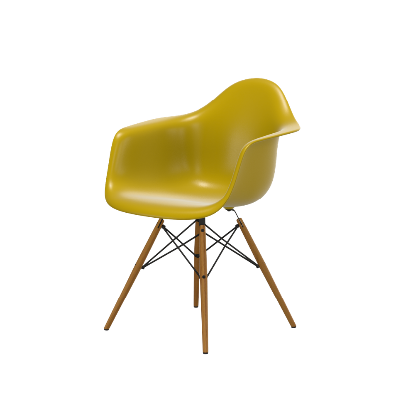 Vitra Eames Plastic Armchair RE DAW - Esdoorn Goud Onderstel