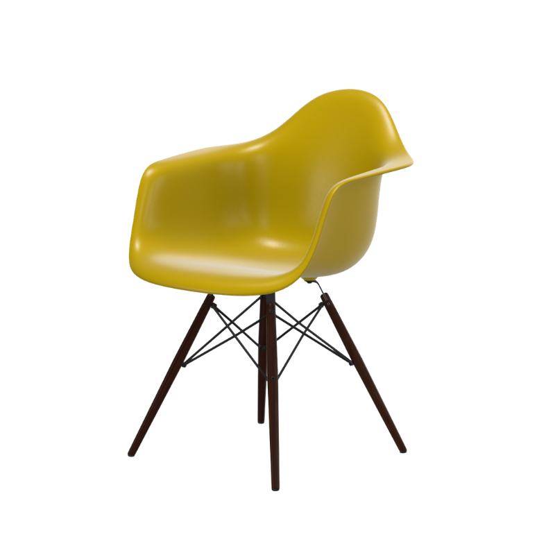 Vitra Eames Plastic Armchair RE DAW - Esdoorn Donker Onderstel