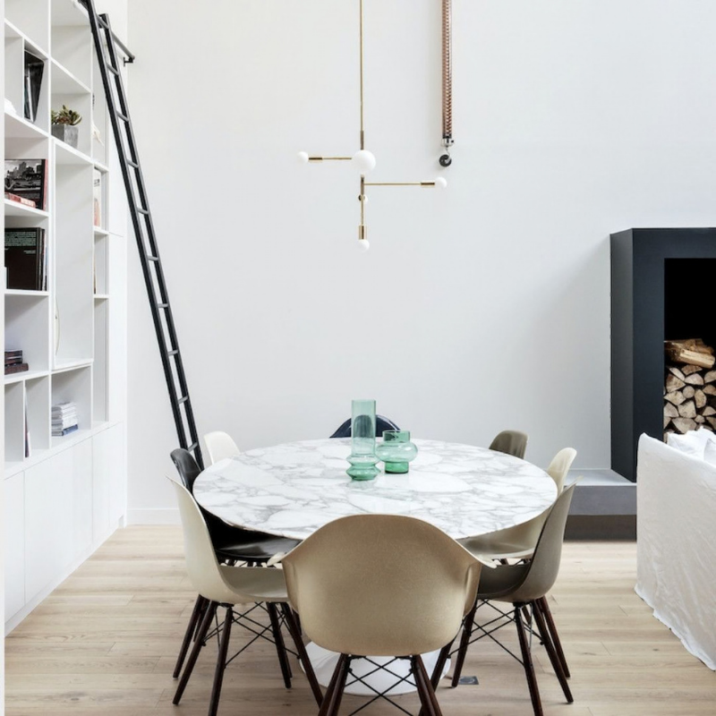 Vitra Eames Plastic Armchair RE DAW - Esdoorn Zwart Onderstel