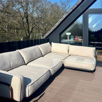 WÜNDER The Lounge - Configuratie Tillborg - RAL8017 (Chocolate Brown) - Heritage Papyrus