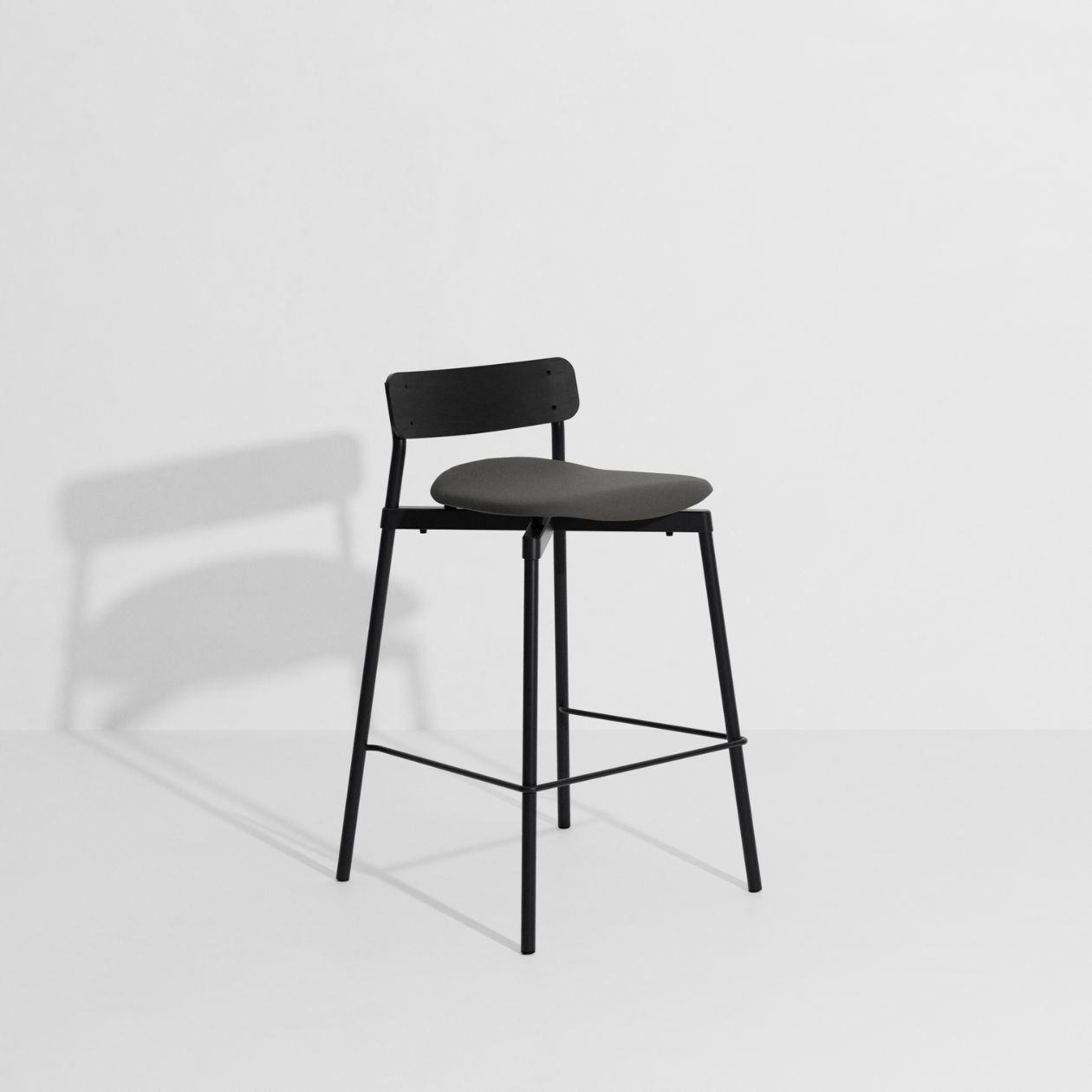 Petite Friture Fromme Wood High Stool H65cm