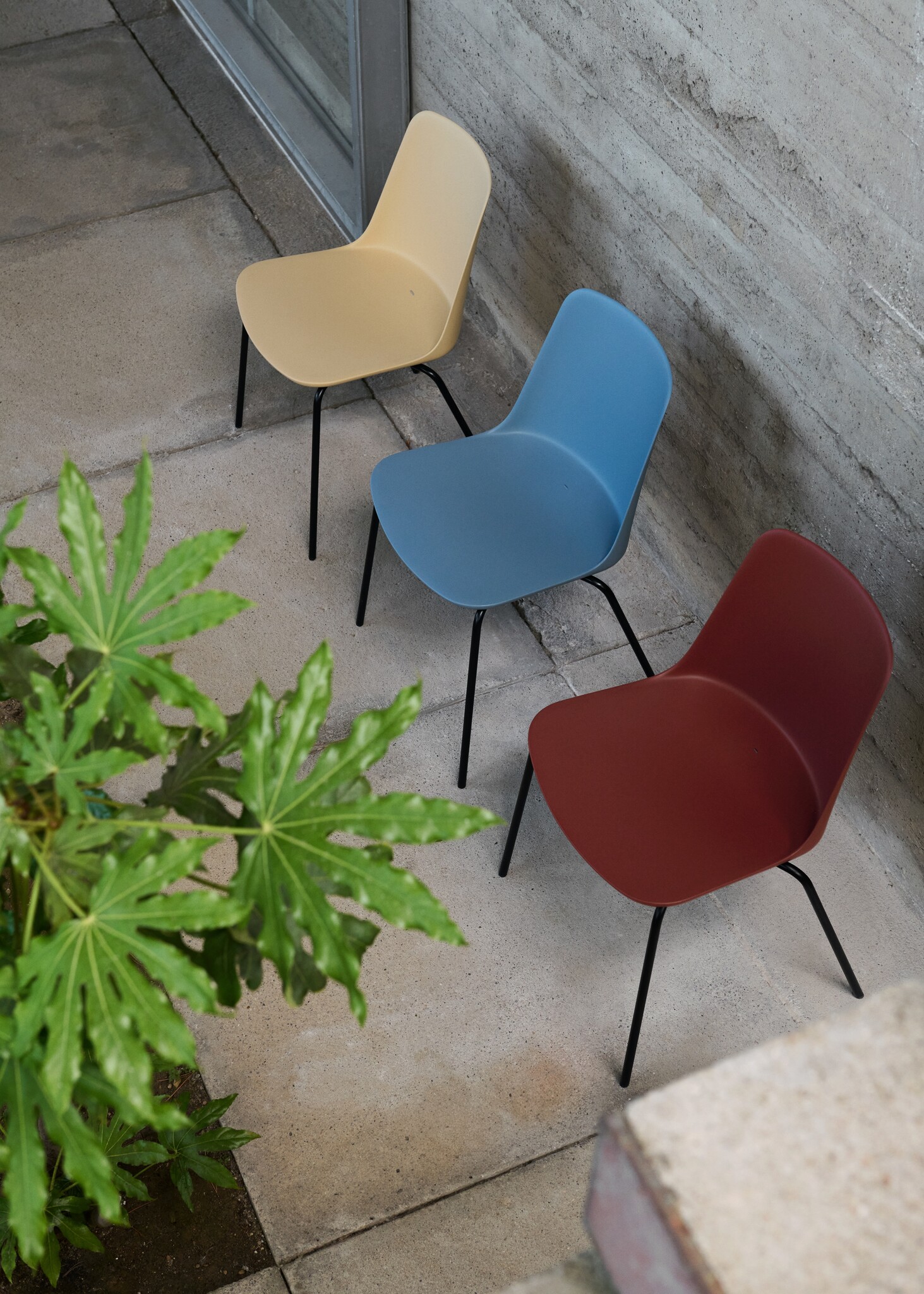 Rely HW138 Outdoor side chair - Black base