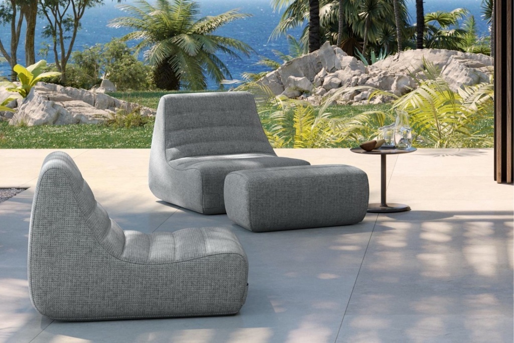 Ligne Roset Saparella Fireside Loungestoel - Chartres  Flanelle