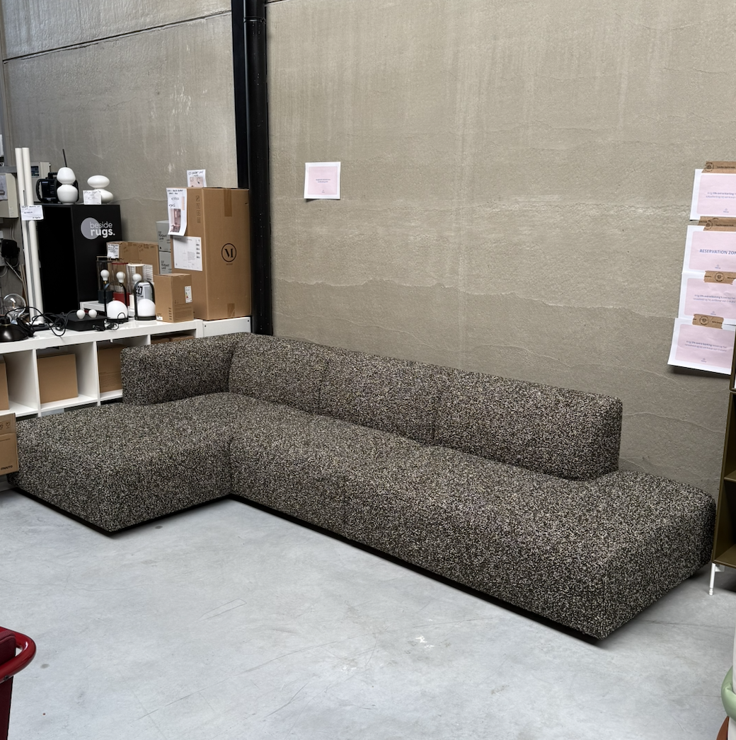 Prostoria Modulaire sofa MATCH L 83 - ChaiseLongue L+1 seater+1 seater extended R - Vellus 12 - SHOWROOM MODEL