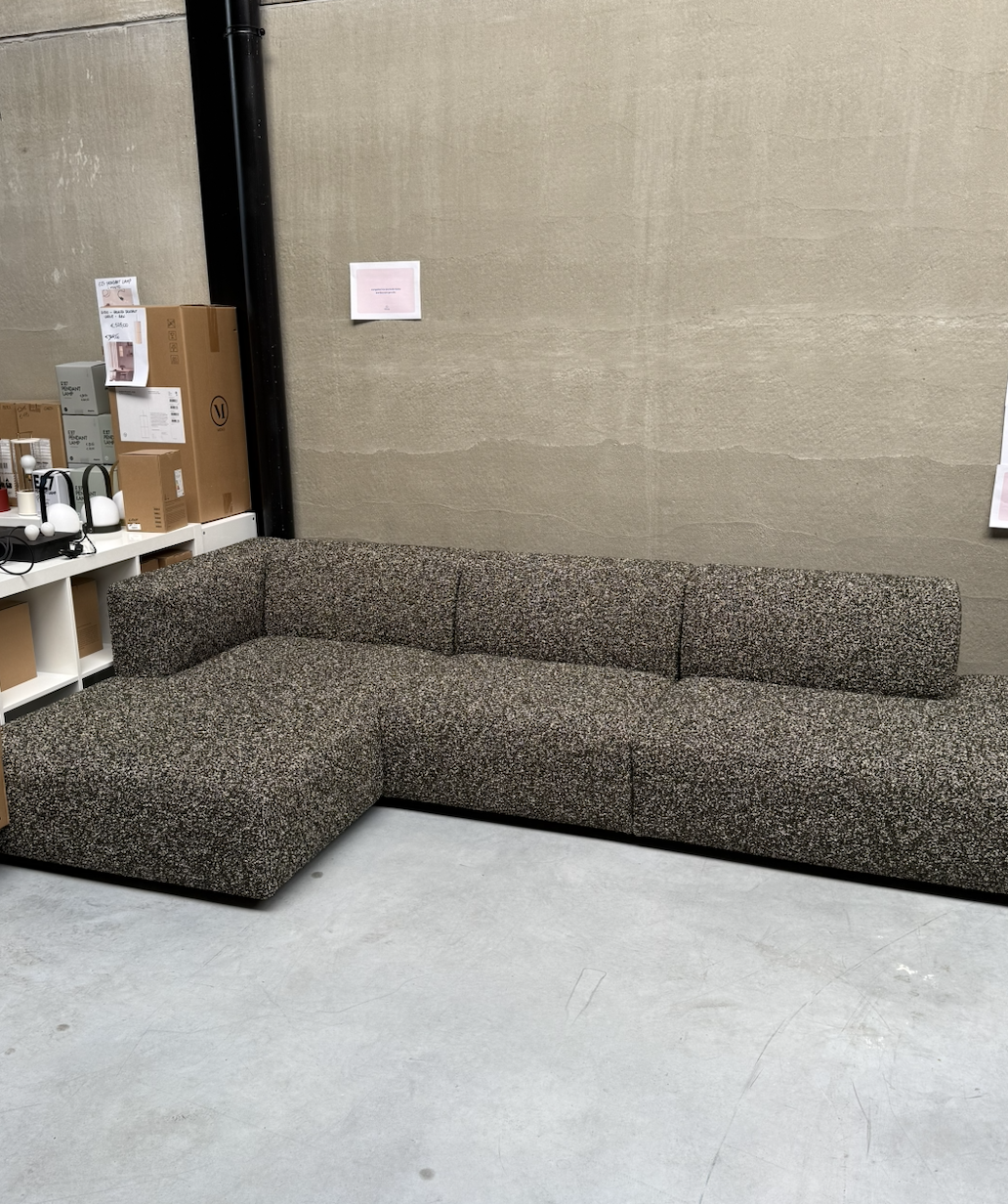 Prostoria Modulaire sofa MATCH L 83 - ChaiseLongue L+1 seater+1 seater extended R - Vellus 12 - SHOWROOM MODEL