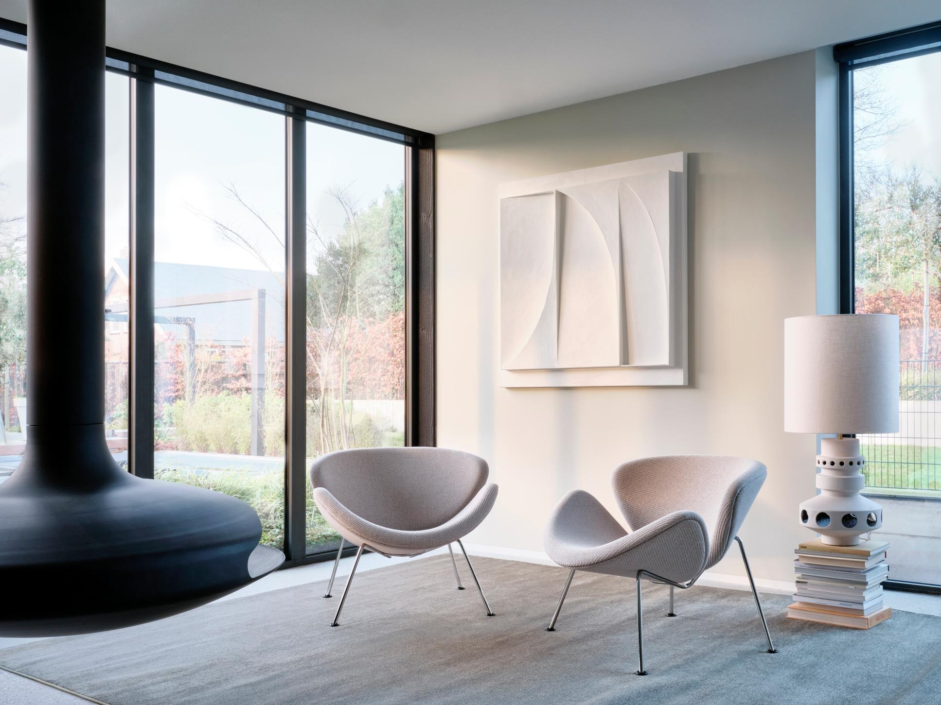 Artifort Orange Slice F 437 - Tonus 474 - Chroom onderstel