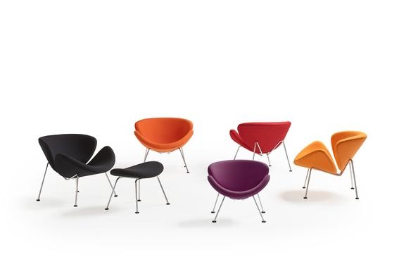 Artifort Orange Slice F 437 - Tonus 474 - Chroom onderstel