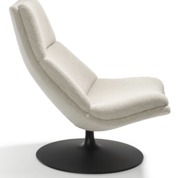 Artifort F 510 Fauteuil Hoog - Artifort Viya 102 - Poedercoat P33 Grey Beige RAL 1019