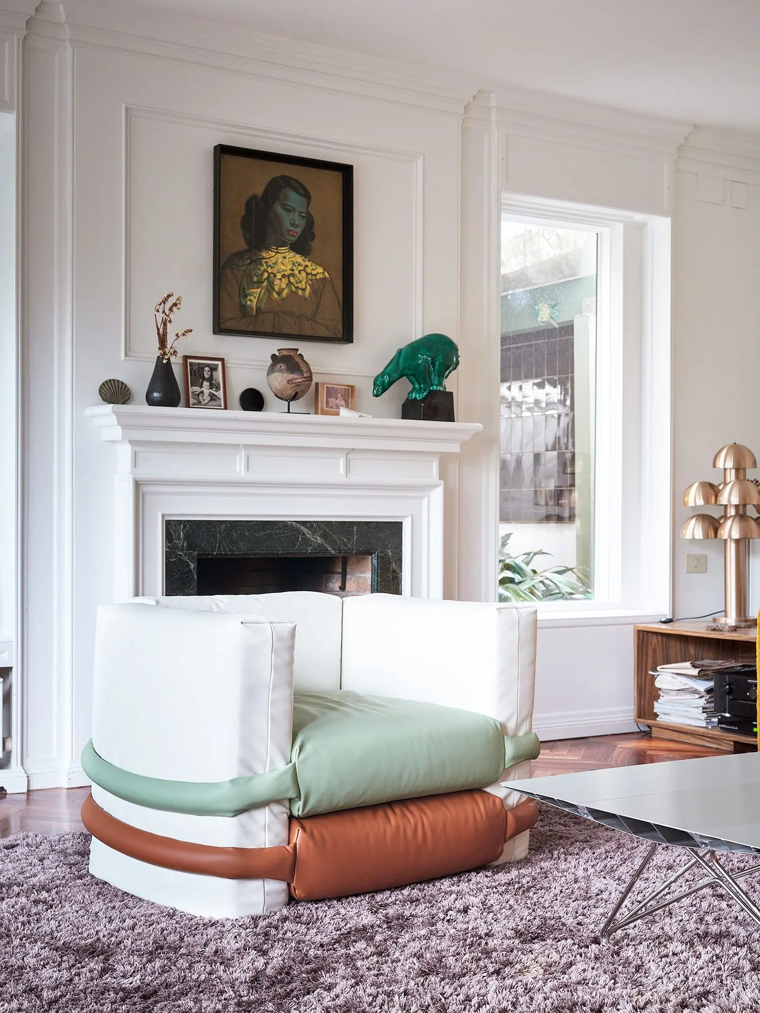 BD Barcelona Pillow  Sofa - Armchair Leather Tricolor SHOWROOM MODEL