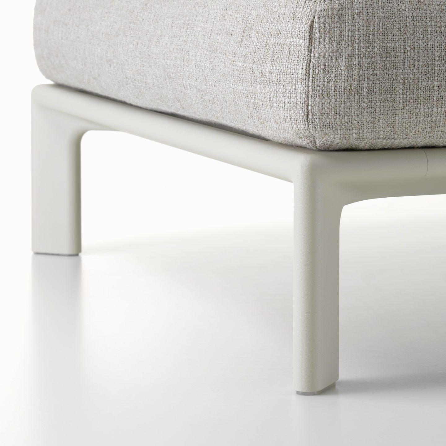 Vitra Anagram Sofa - Chalk frame - Savana Sand Melange - aanbouwtafel es cotton white ⌀35