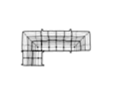 Ligne Roset Composition C Togo - Alcantara Kiwi
