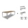 Weltevree Bended Table Wood including 2 Benches and 2 Stools