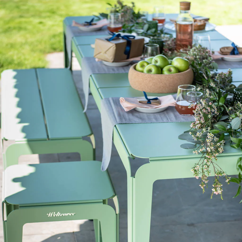 Weltevree Bended Table 270 - including 2 Benches and 2 Stools - SET