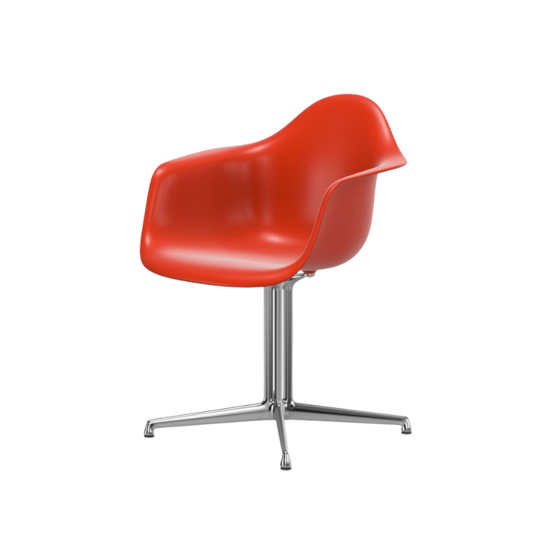 Vitra Eames Plastic Armchair RE DAL - Gepolijst Onderstel