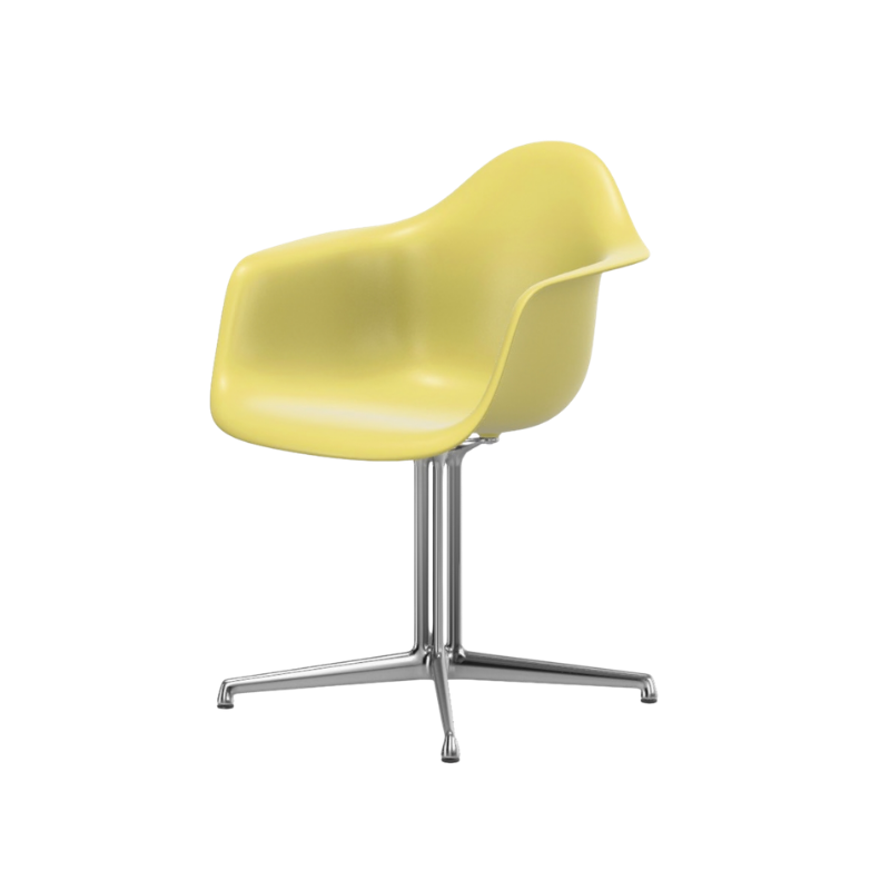 Vitra Eames Plastic Armchair RE DAL - Gepolijst Onderstel