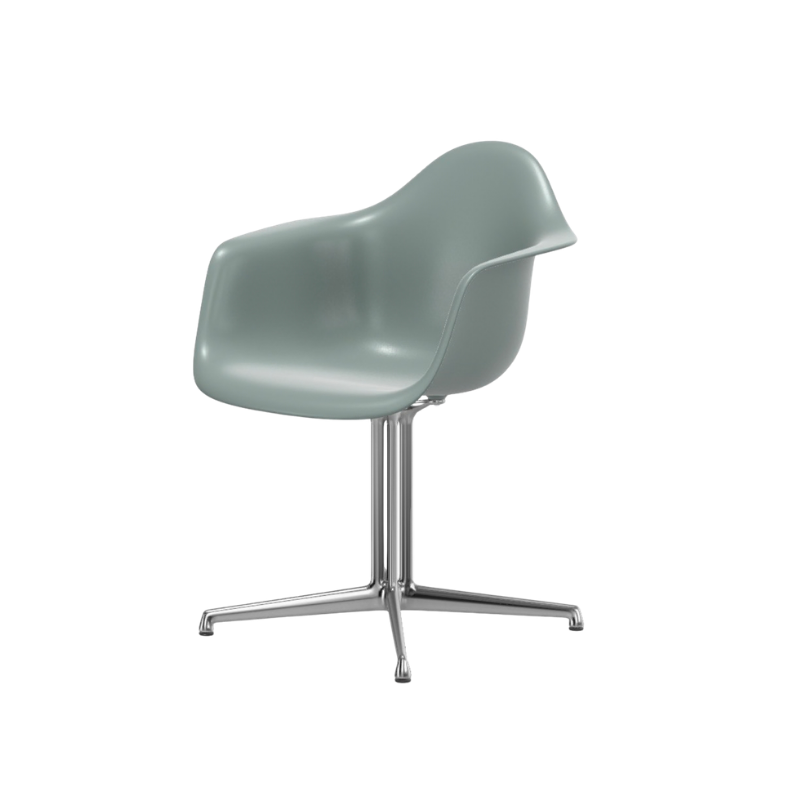Vitra Eames Plastic Armchair RE DAL - Gepolijst Onderstel