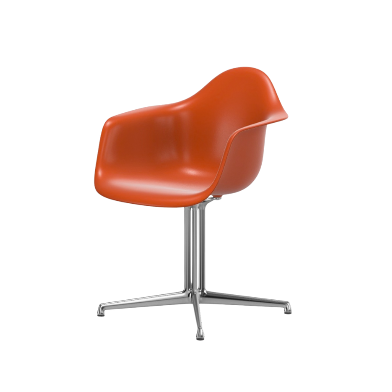 Vitra Eames Plastic Armchair RE DAL - Gepolijst Onderstel