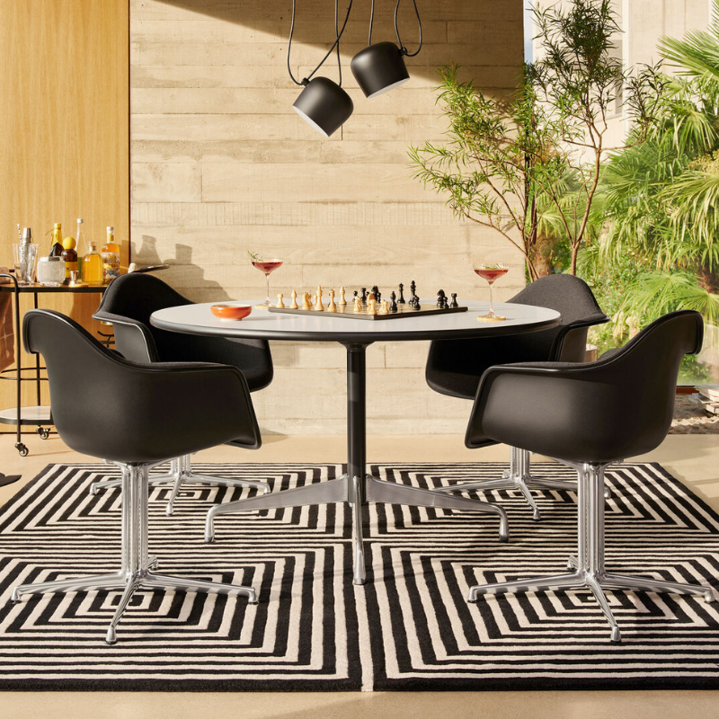 Vitra Eames Plastic Armchair RE DAL - Gepolijst Onderstel