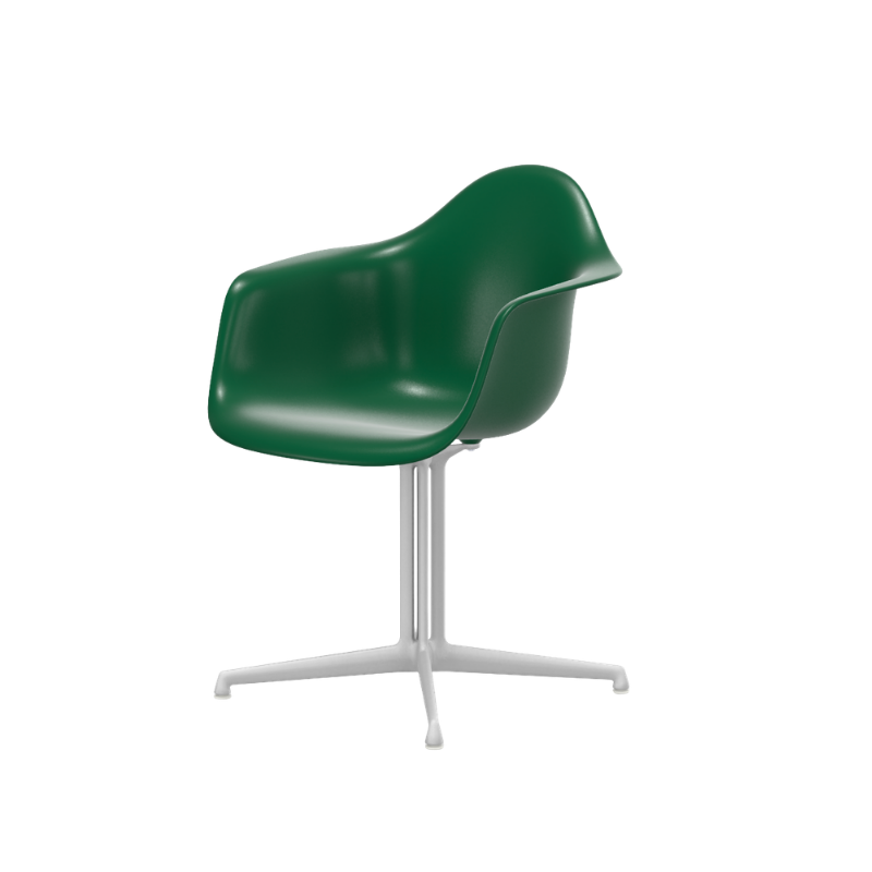 Vitra Eames Plastic Armchair RE DAL - Wit Poedercoating (Glad) Onderstel