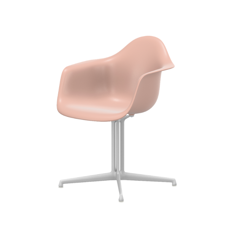 Vitra Eames Plastic Armchair RE DAL - Wit Poedercoating (Glad) Onderstel