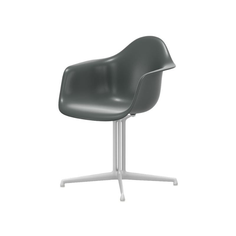 Vitra Eames Plastic Armchair RE DAL - Wit Poedercoating (Glad) Onderstel