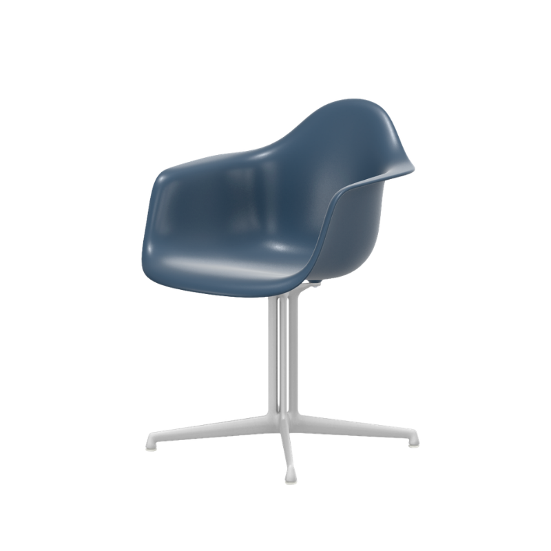 Vitra Eames Plastic Armchair RE DAL - Wit Poedercoating (Glad) Onderstel