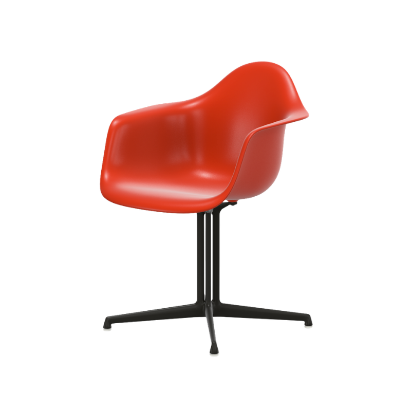 Vitra Eames Plastic Armchair RE DAL - Basic Dark Poedercoating (Glad) Onderstel