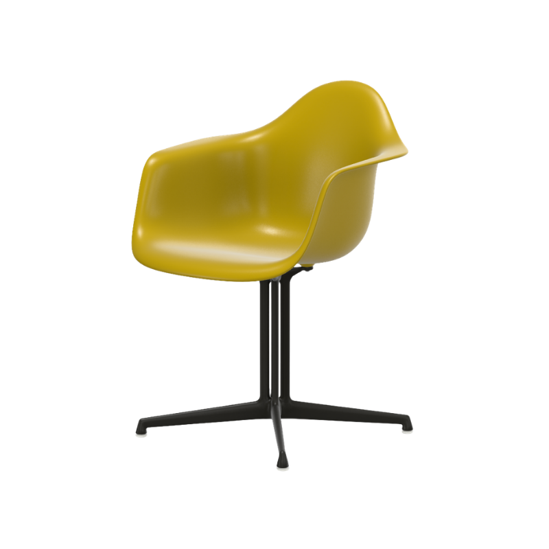 Vitra Eames Plastic Armchair RE DAL - Basic Dark Poedercoating (Glad) Onderstel