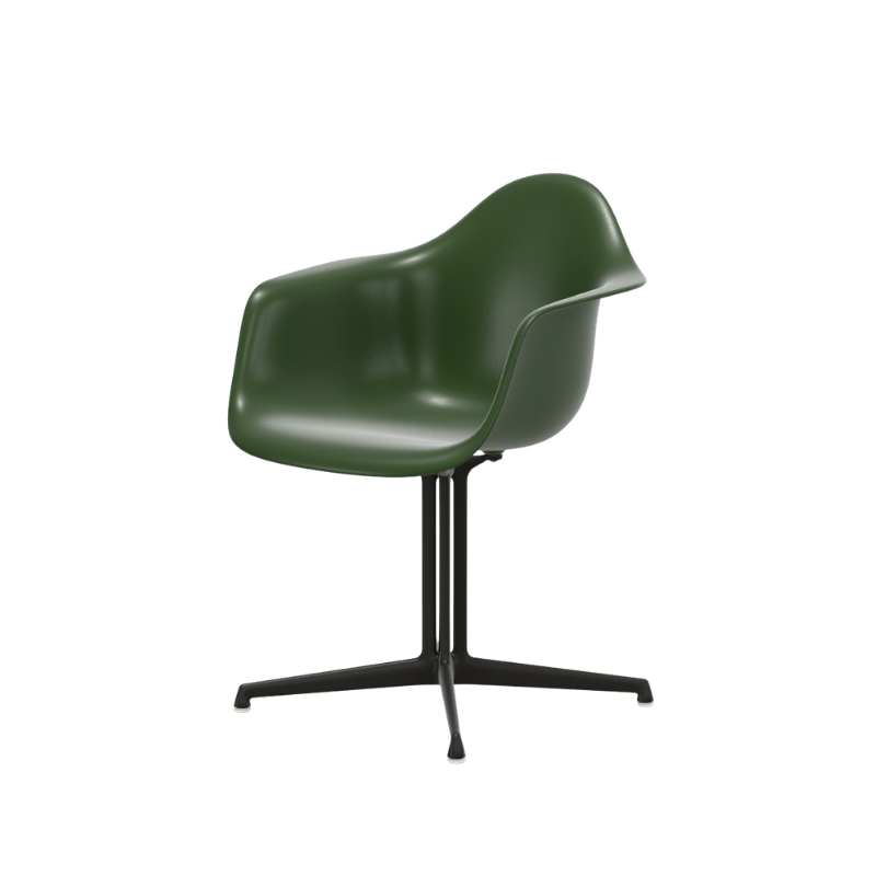 Vitra Eames Plastic Armchair RE DAL - Basic Dark Poedercoating (Glad) Onderstel