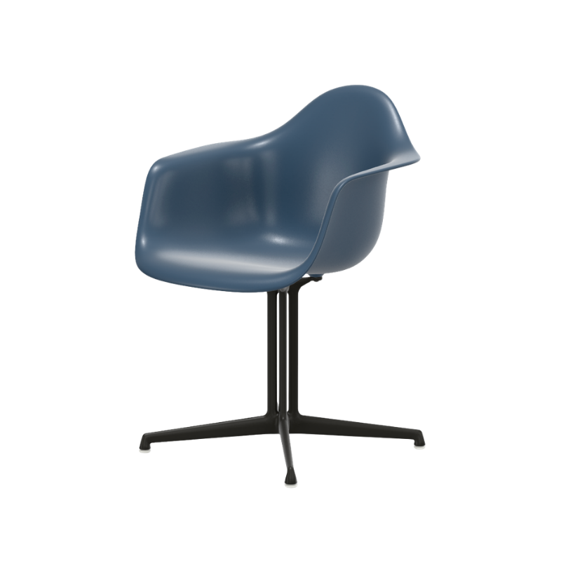 Vitra Eames Plastic Armchair RE DAL - Basic Dark Poedercoating (Glad) Onderstel