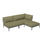 HOUE Level 2 Configuratie: Chair + Corner Right + Ottoman - Dark Grey Base