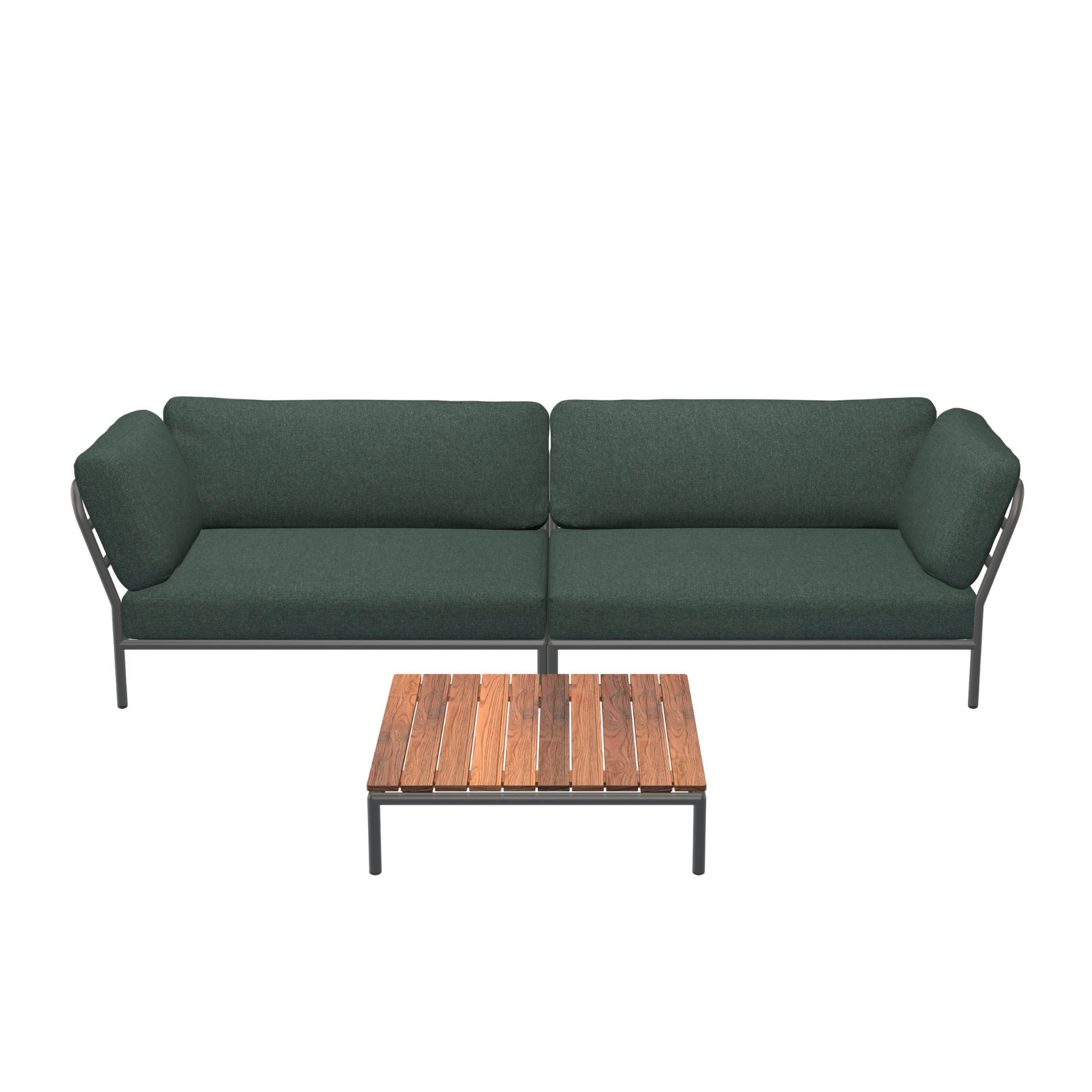 HOUE Level Configuratie: Corner Left + Corner Right + Coffee Table Thermo Ash - Dark Grey Base