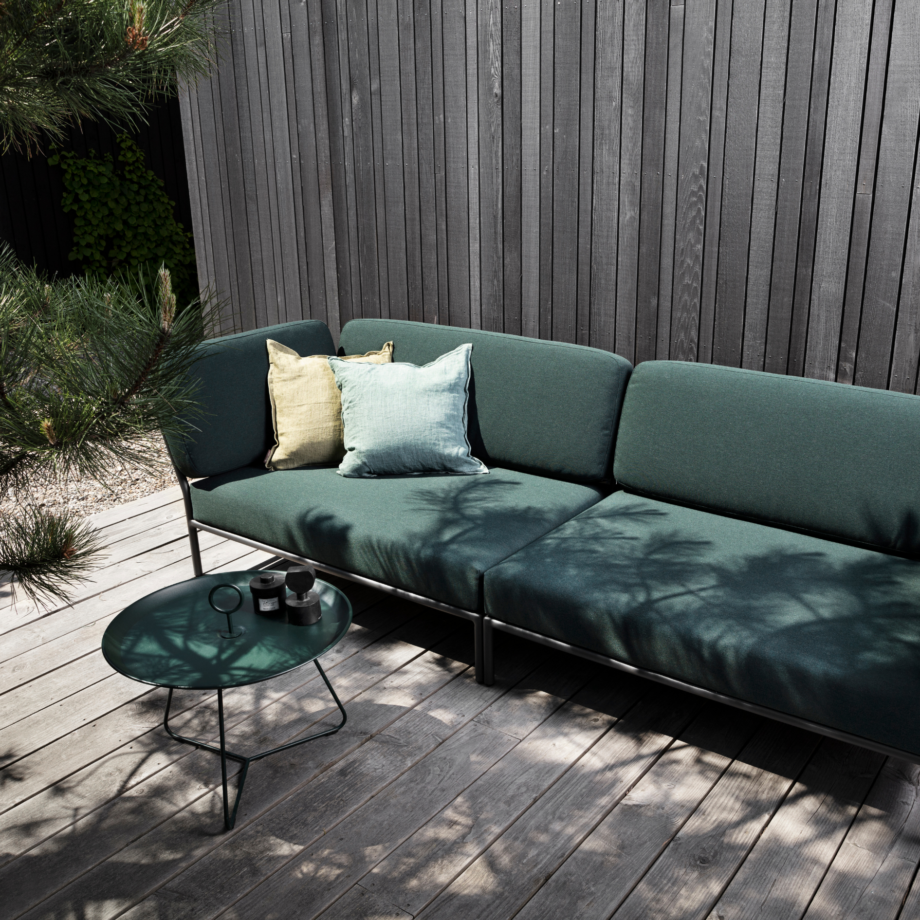 HOUE Level Configuratie: Corner Left + Corner Right + Coffee Table Thermo Ash - Dark Grey Base