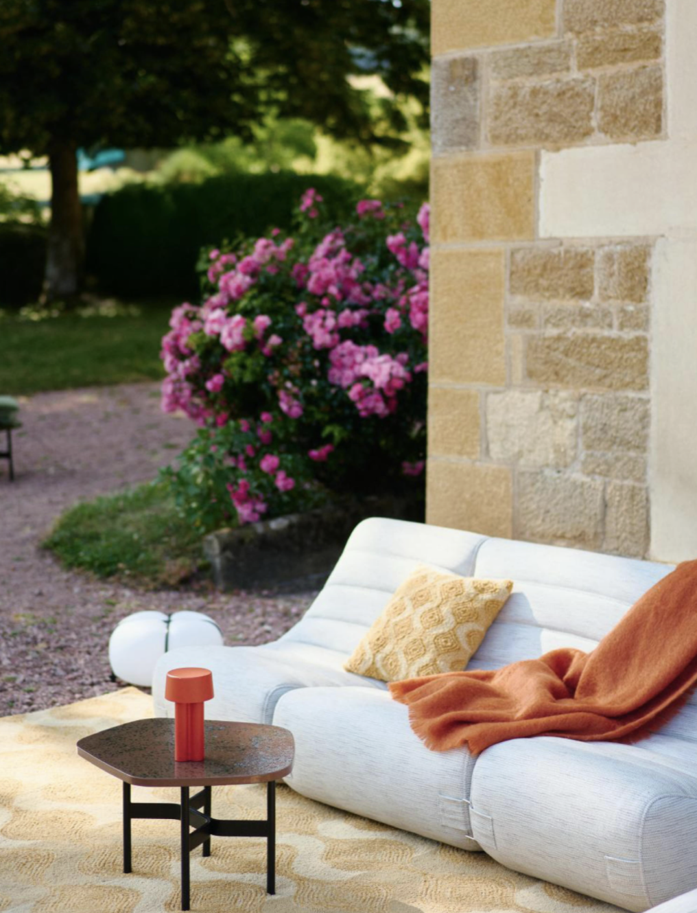 Ligne Roset Saparella Outdoor Bank - Roma Sauge