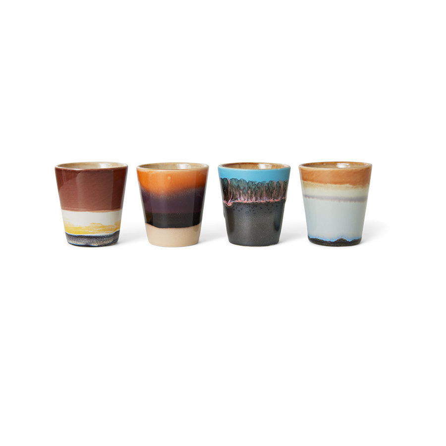 hkliving 70s Ceramics: Ristretto Mugs Solar