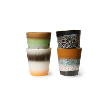 hkliving 70s Ceramics: Ristretto Mugs Good Vibes