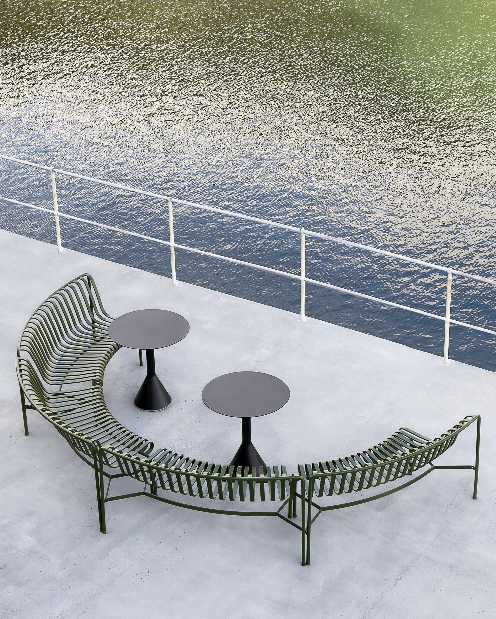 HAY Palissade Park Dining Bench IN/IN - Set of 2
