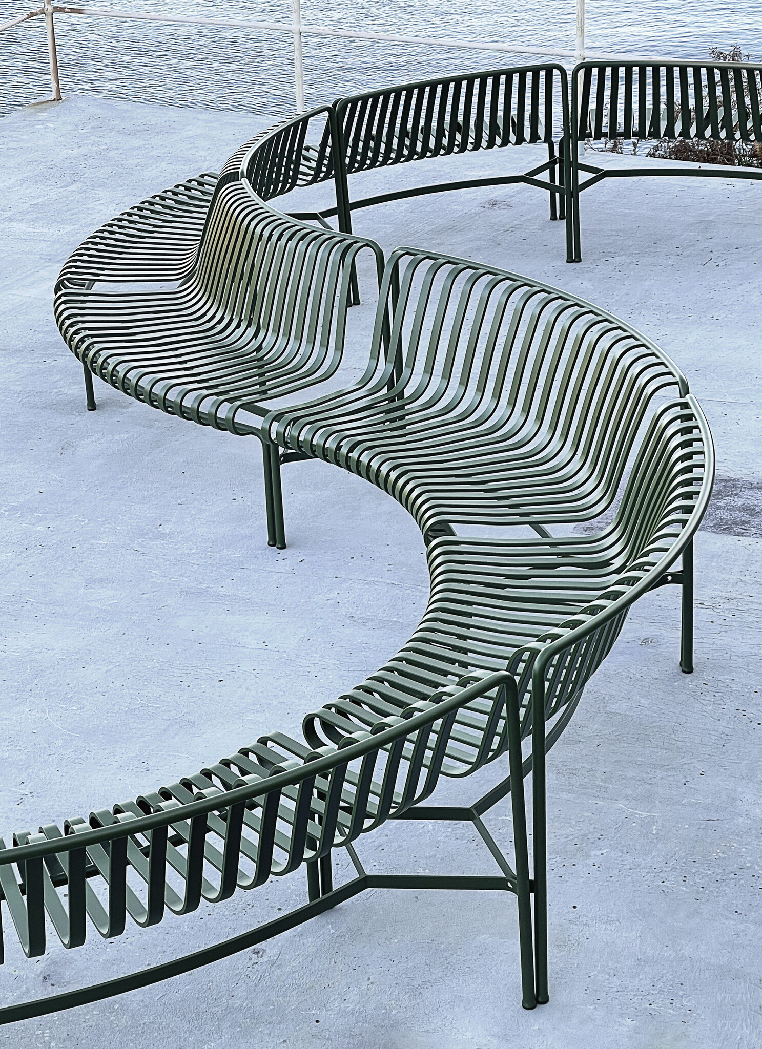 HAY Palissade Park Dining Bench IN/OUT - Set of 2