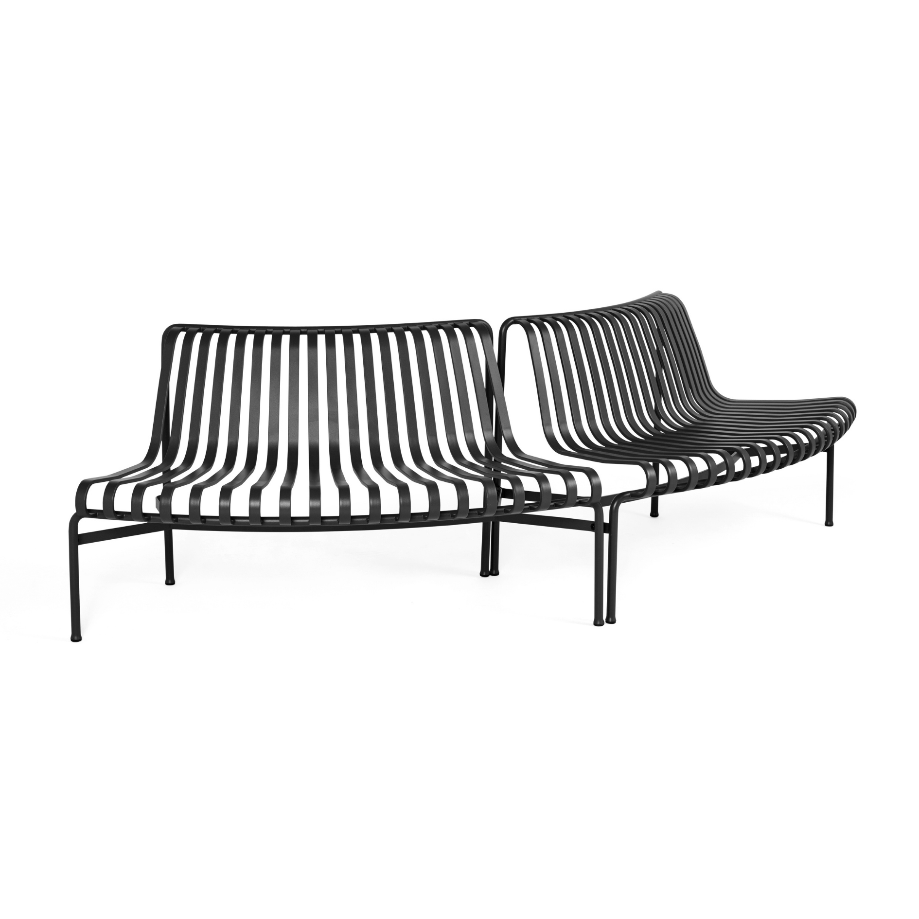 HAY Palissade Park Dining Bench OUT/OUT - Set of 2