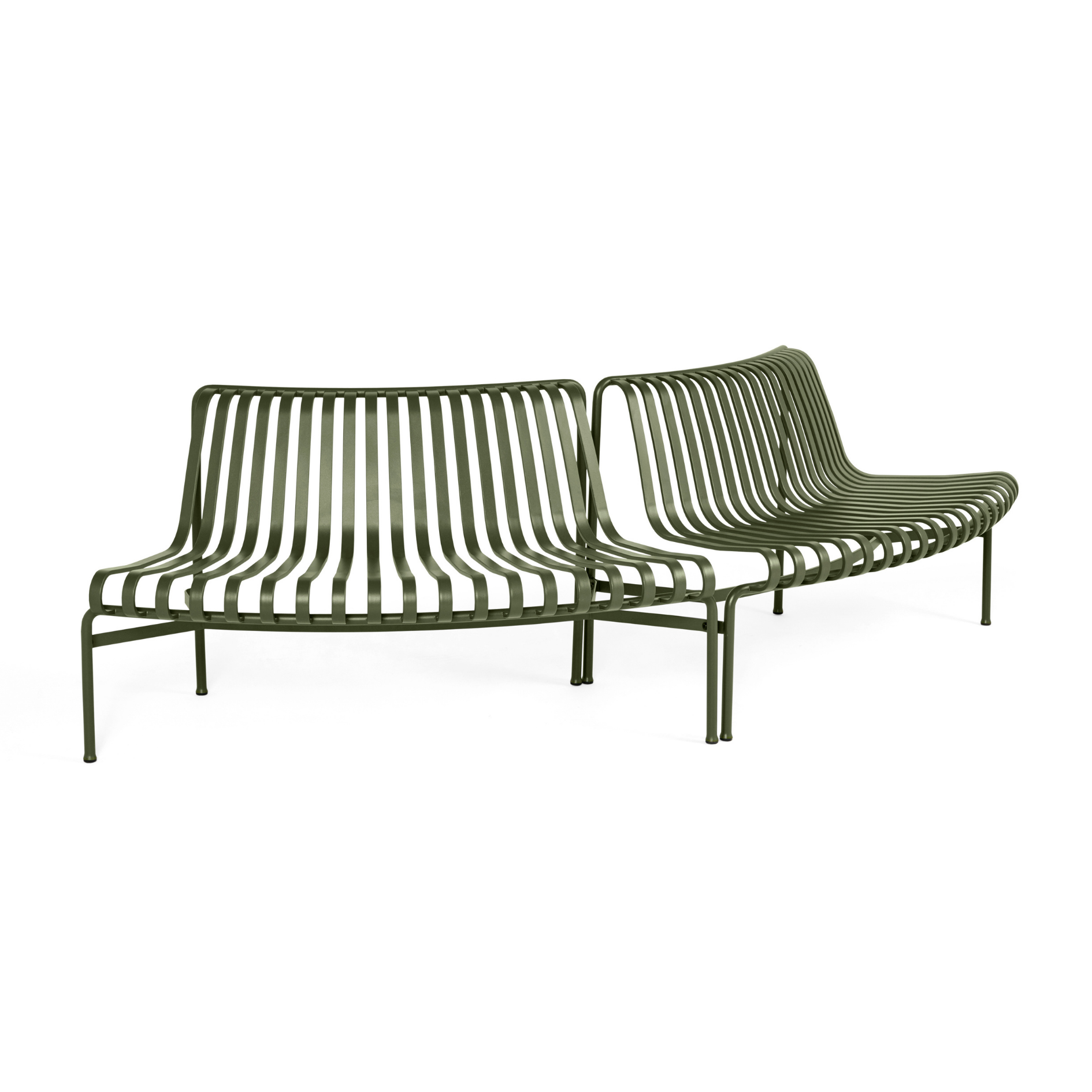 HAY Palissade Park Dining Bench OUT/OUT - Set of 2