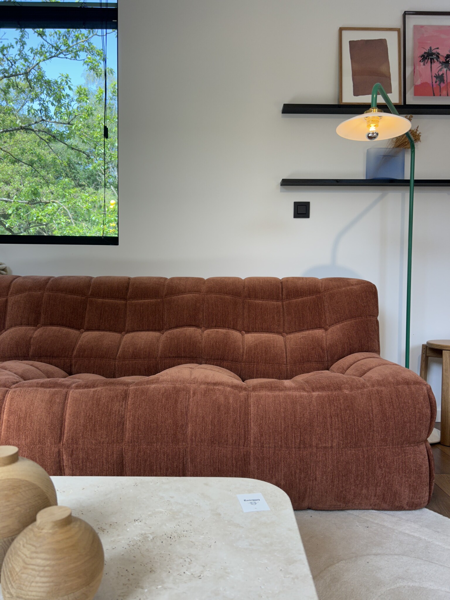 Ligne Roset Kashima Large 3-zit - Lhuis Terracotta