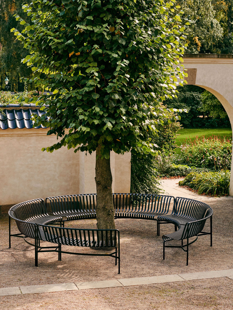 HAY Palissade Park Dining Bench IN/IN - Set of 2