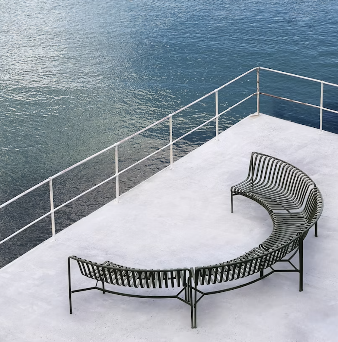 HAY Palissade Park Dining Bench IN/IN - Set of 2