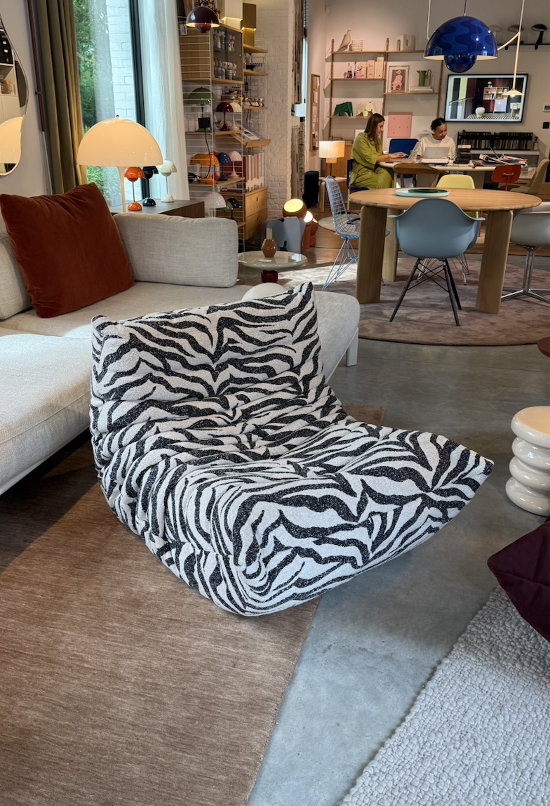 Ligne Roset Togo 1-zit fauteuil - Tablu Zèbre (0152) - LIMITED EDITION