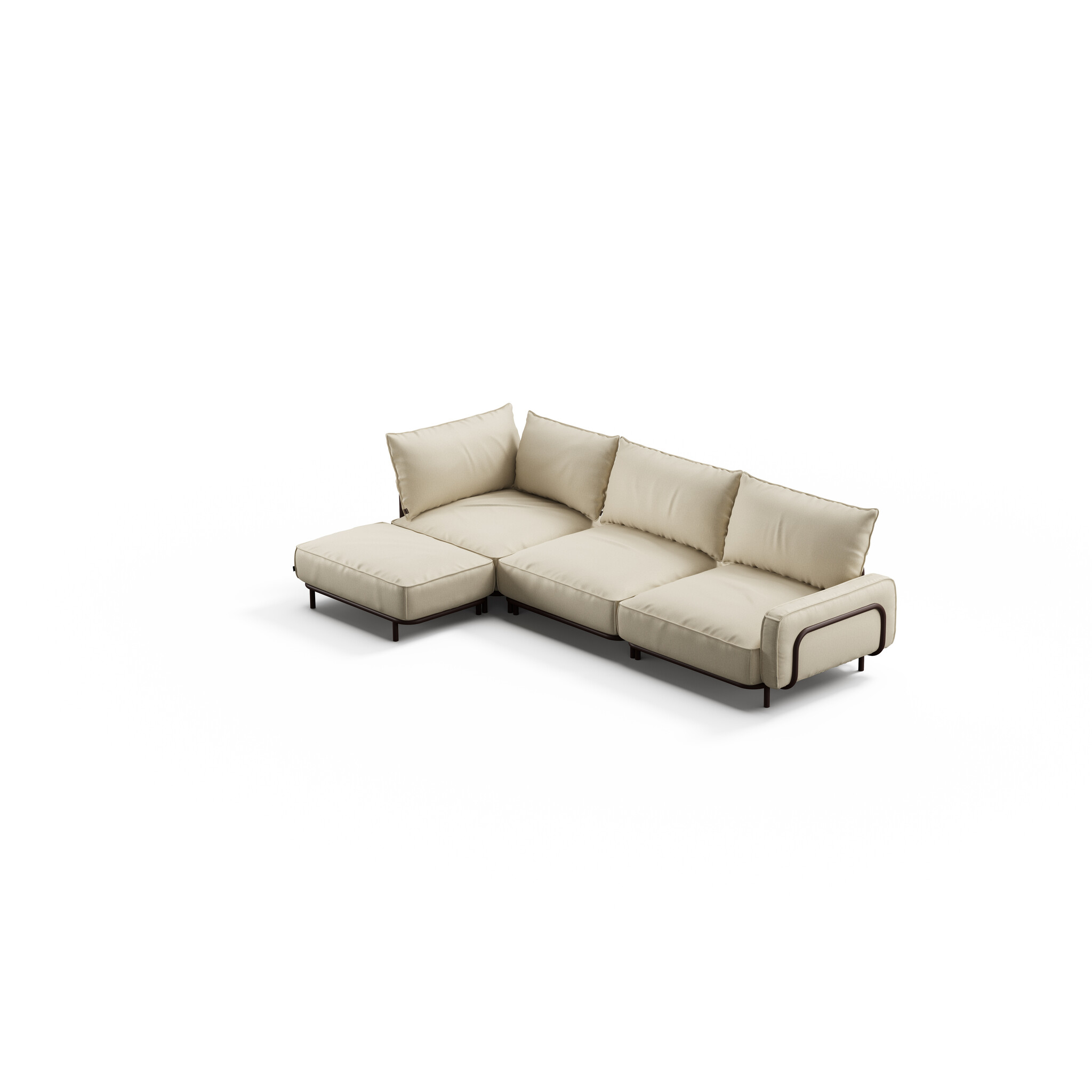 WÜNDER The Lounge - Configuration B - RAL8017/Heritage Papyrus
