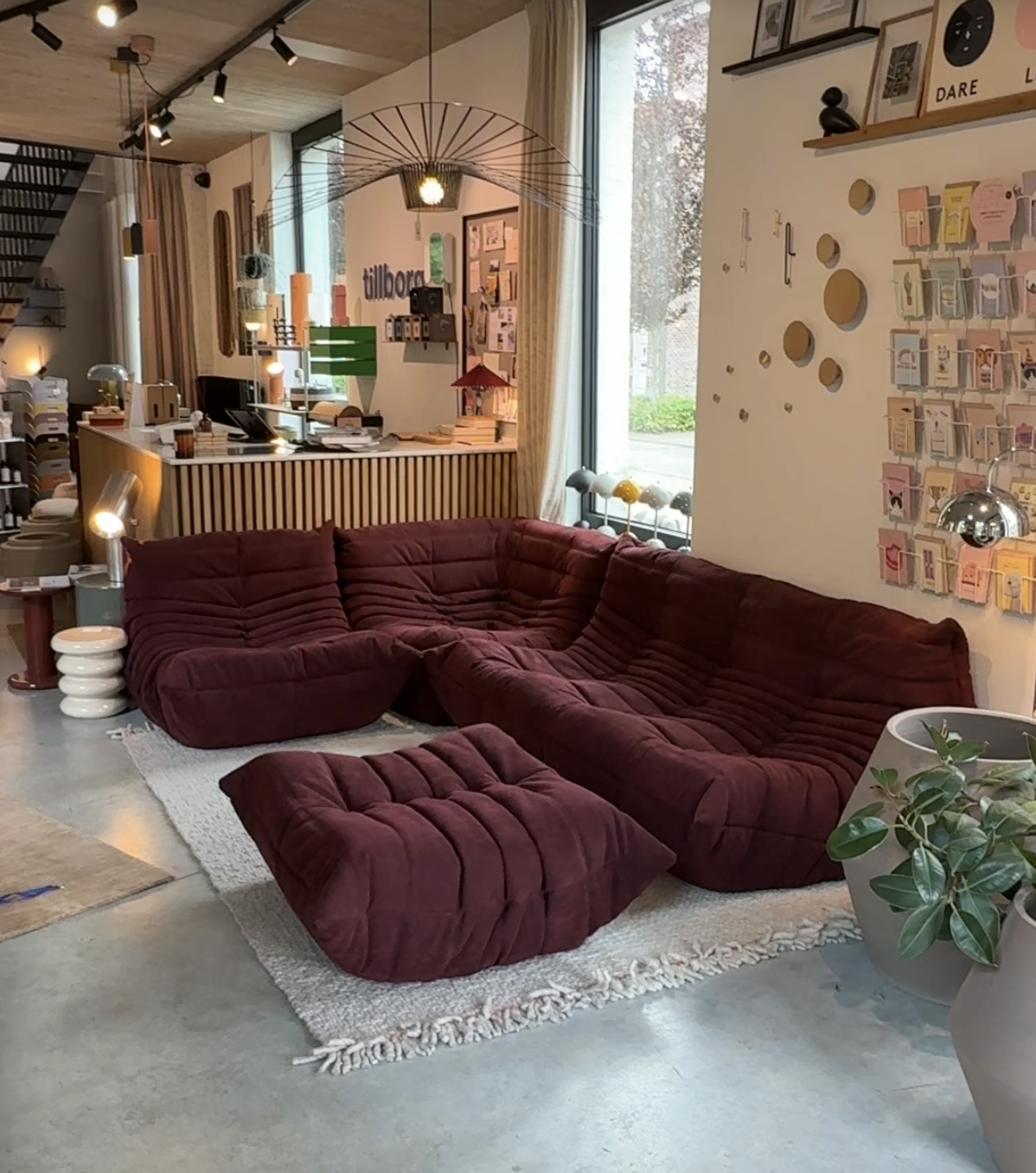 Ligne Roset Togo Configuration tillborg - Alcantara Bordeaux