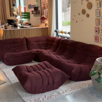 Ligne Roset Togo Configuration tillborg - Alcantara Bordeaux